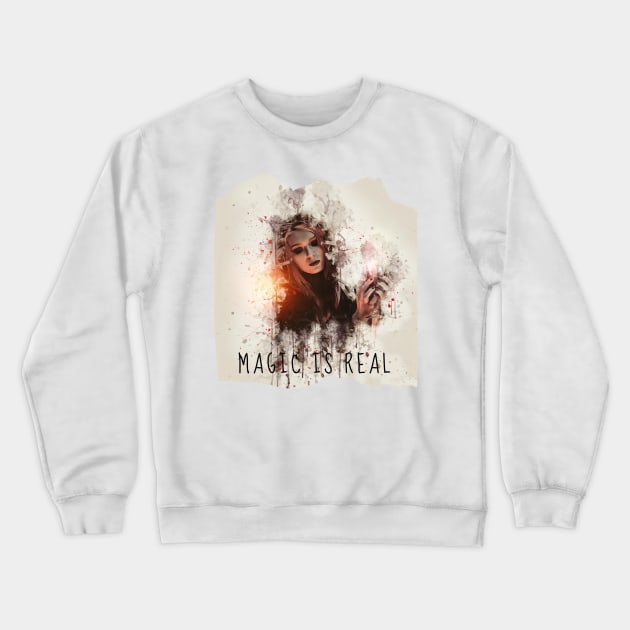 Magic is Real Crewneck Sweatshirt by Kat Heitzman